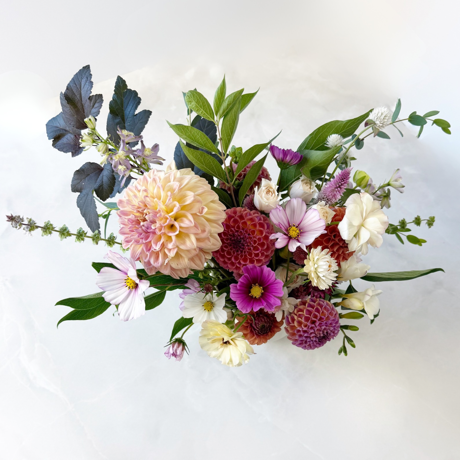 Low and Lush Floral Arrangement: Midsize Beauty