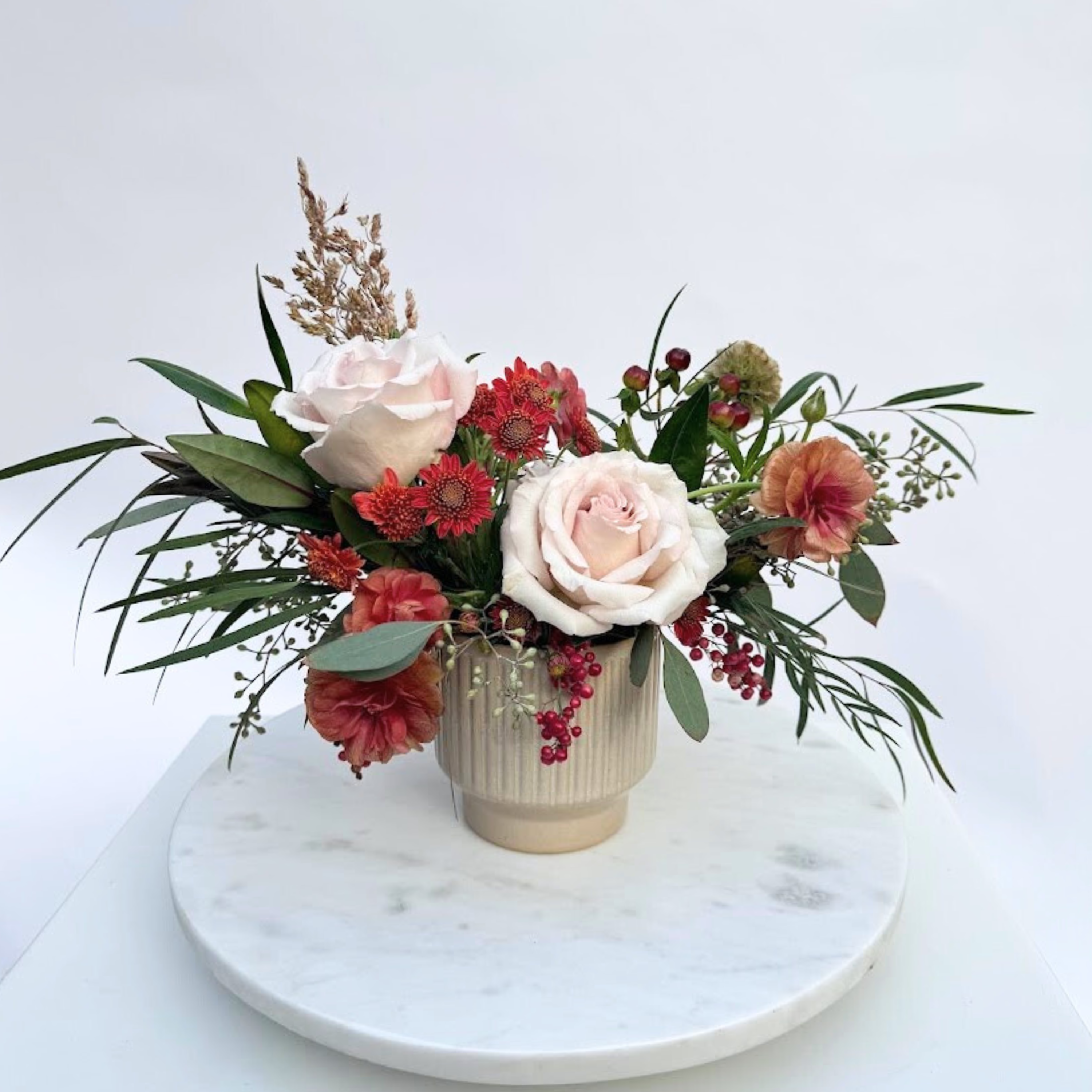 Low and Lush Thanksgiving Floral Arrangement