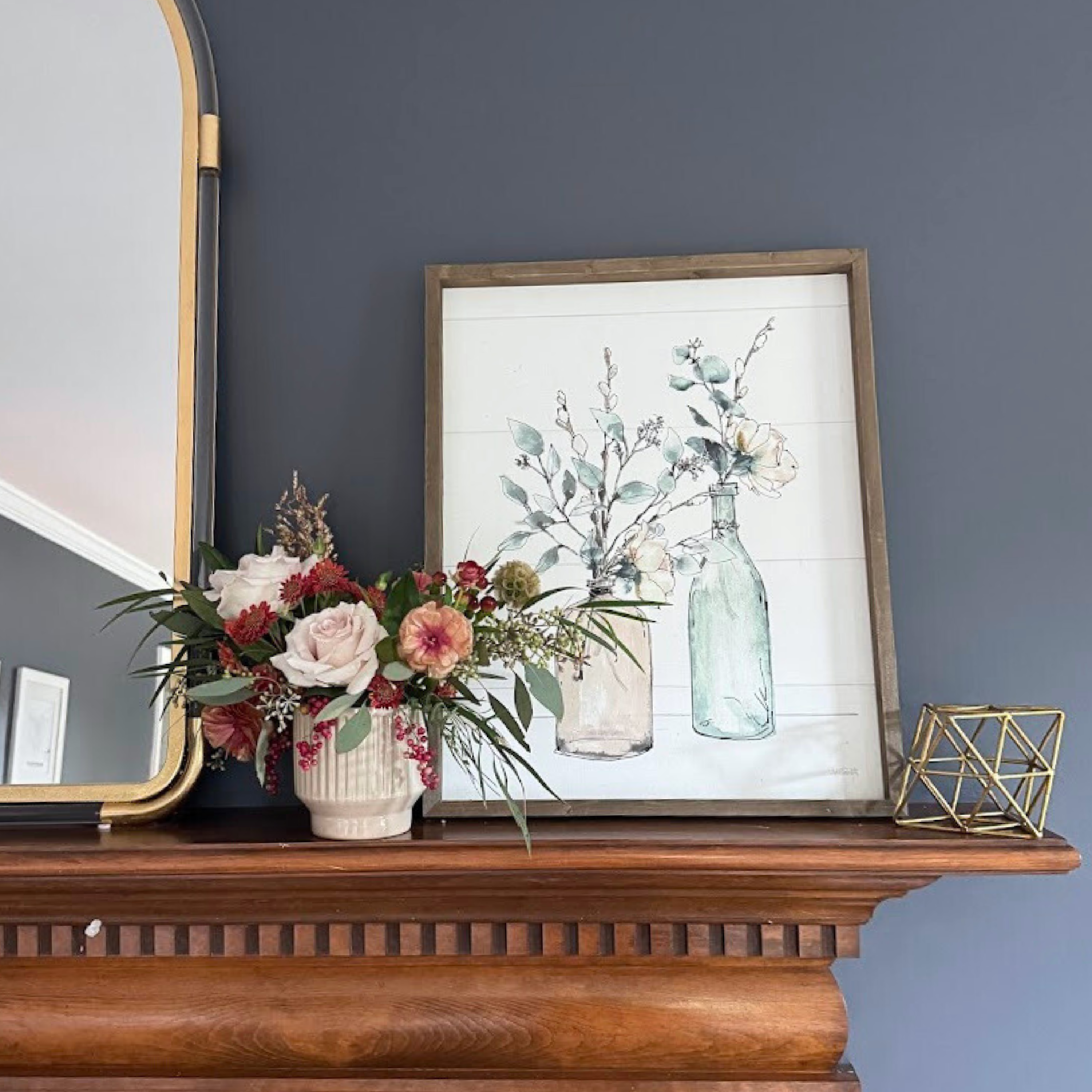 Low and Lush Thanksgiving Floral Arrangement