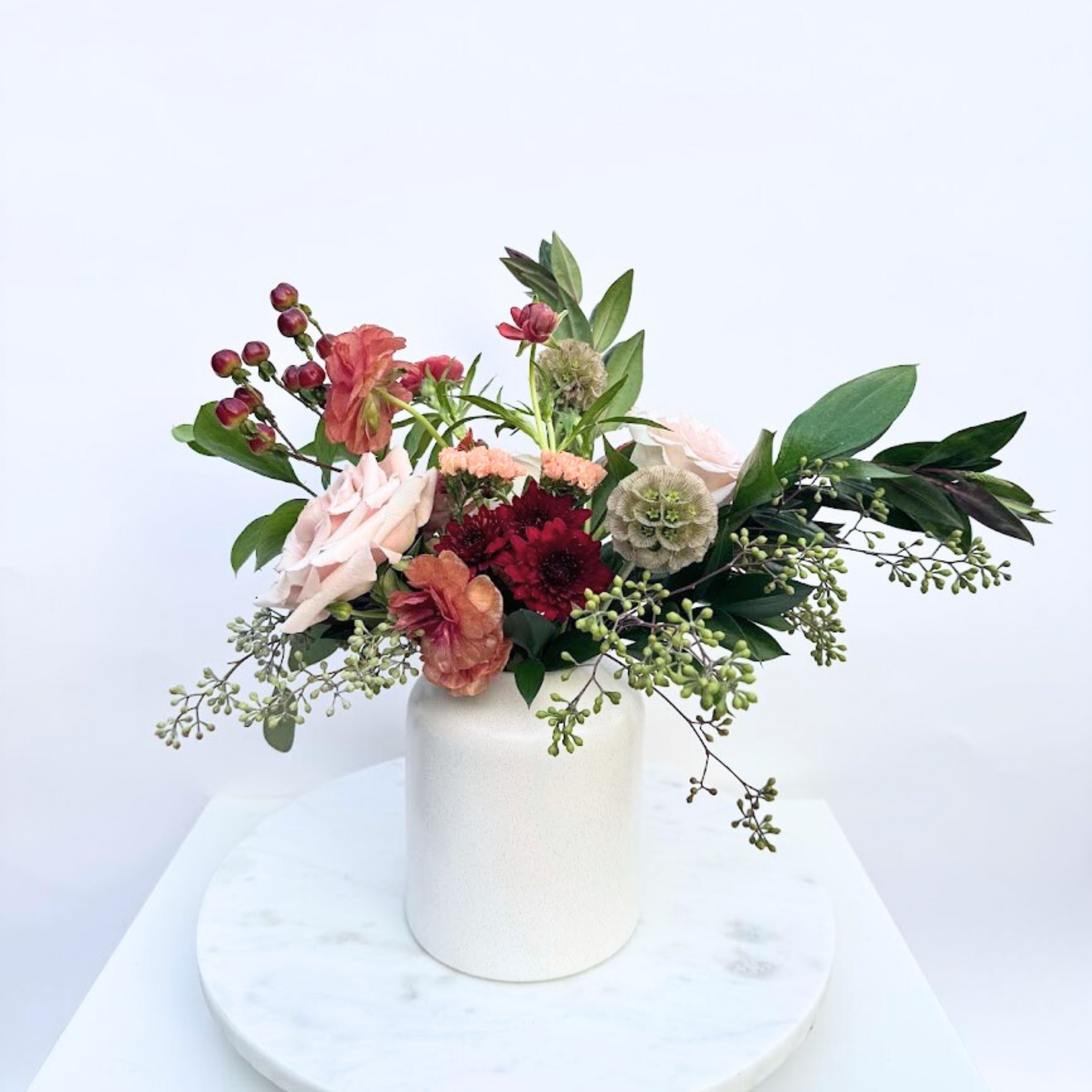 Thanksgiving Floral Arrangement - the Graceful Garden Vase