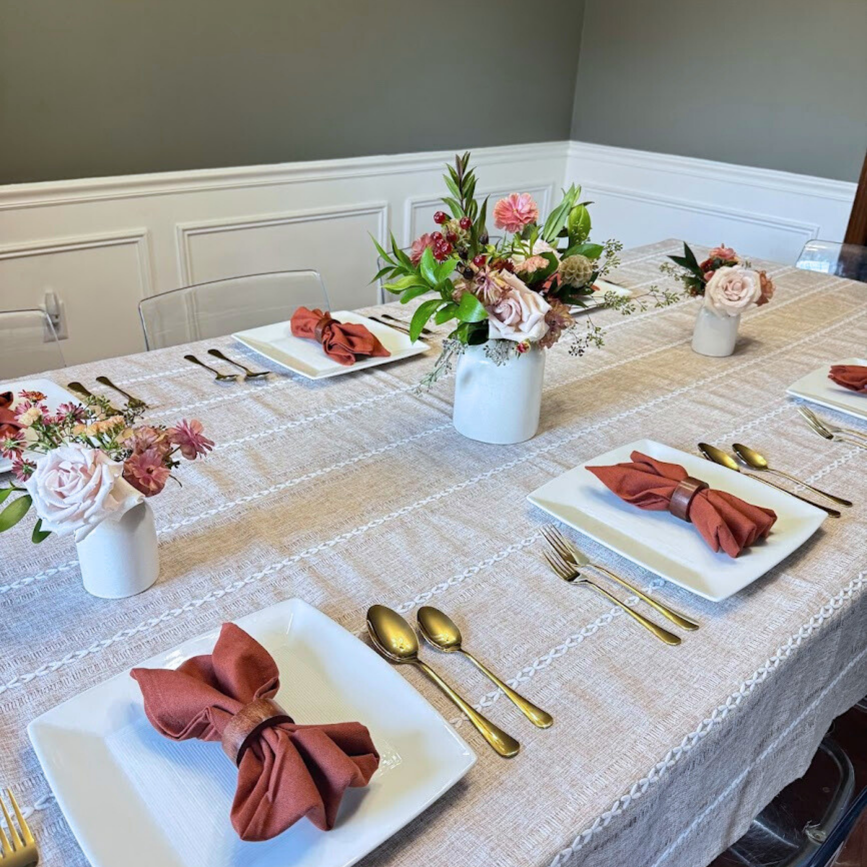 Thanksgiving Floral Arrangement - the Graceful Garden Vase