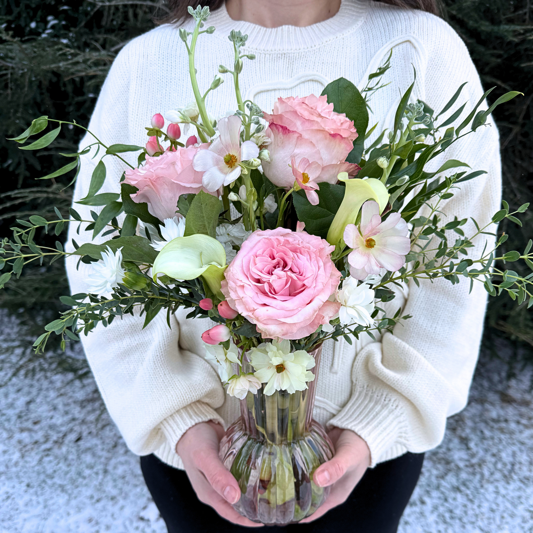 Best Friend - Beautiful Valentine Vase Arrangement