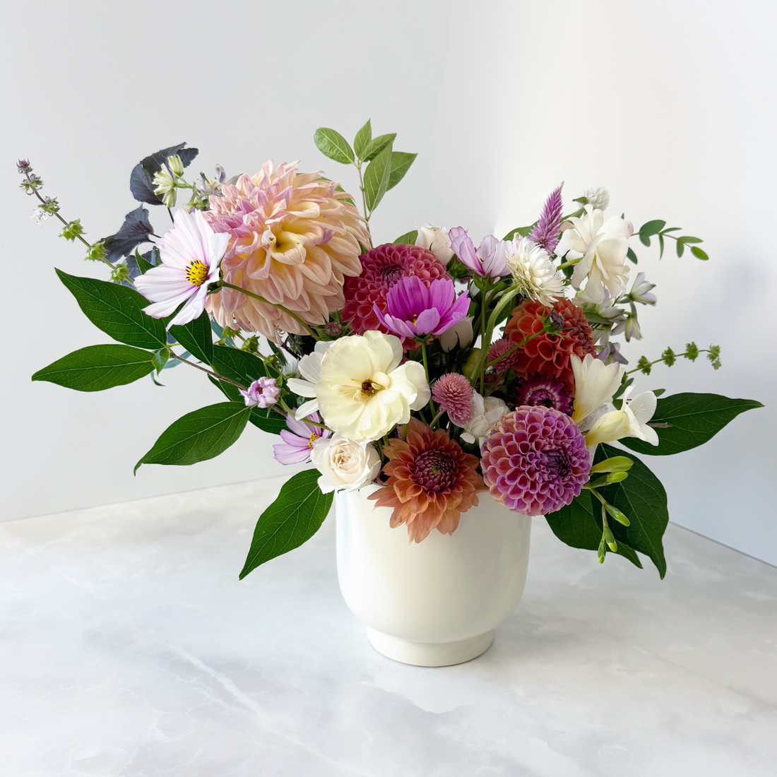 Low and Lush Floral Arrangement: Midsize Beauty