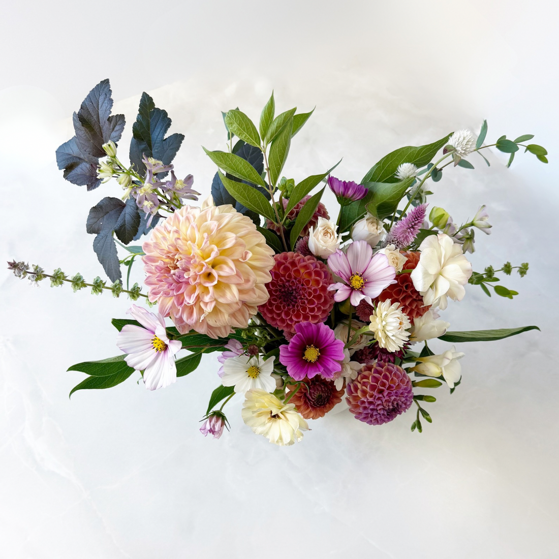 Low and Lush Floral Arrangement: Midsize Beauty