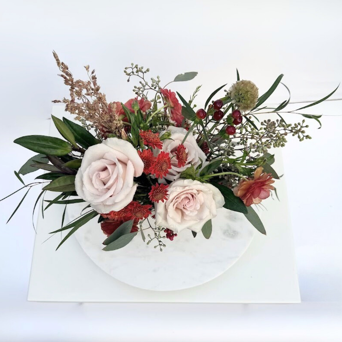 Low and Lush Thanksgiving Floral Arrangement