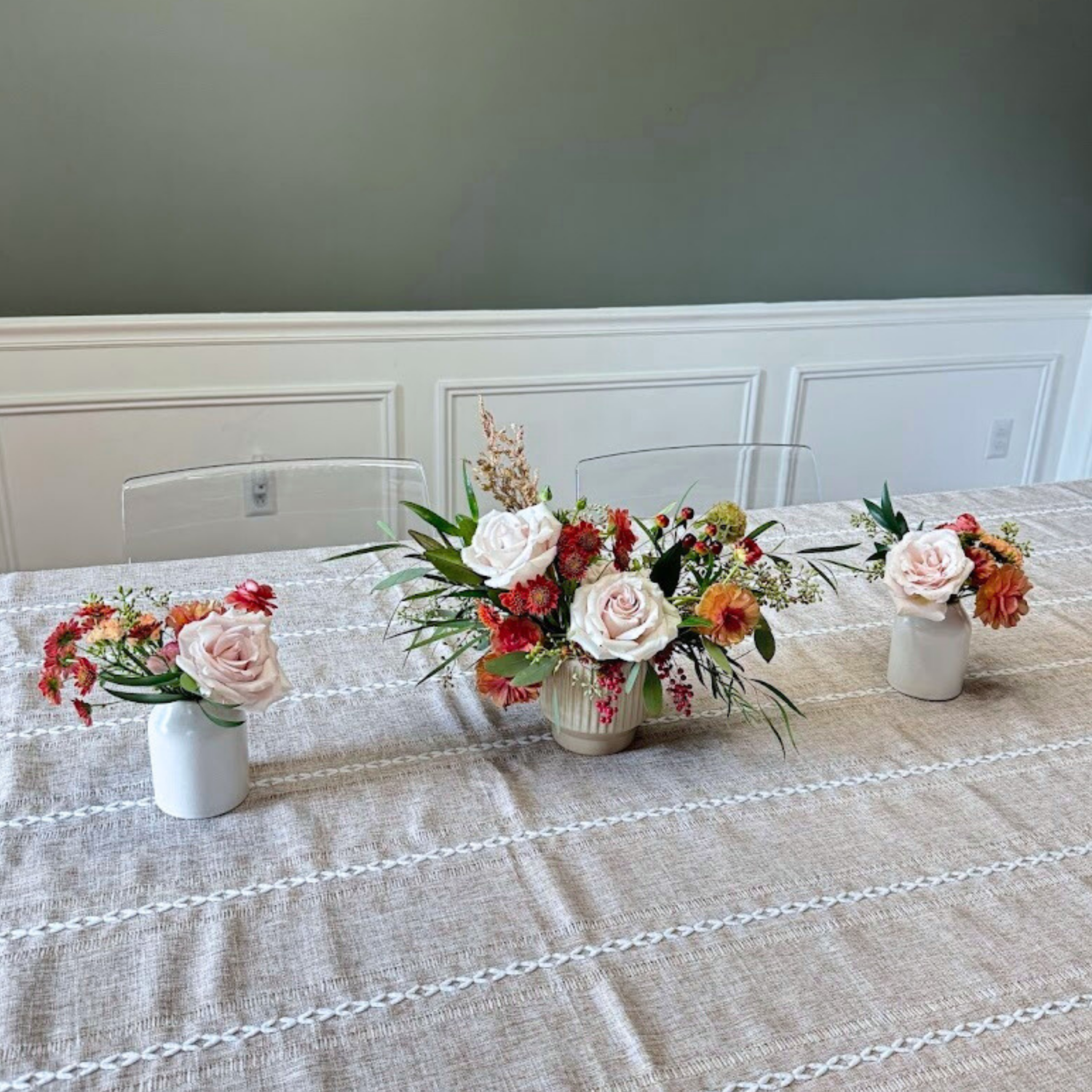 Low and Lush Thanksgiving Floral Arrangement