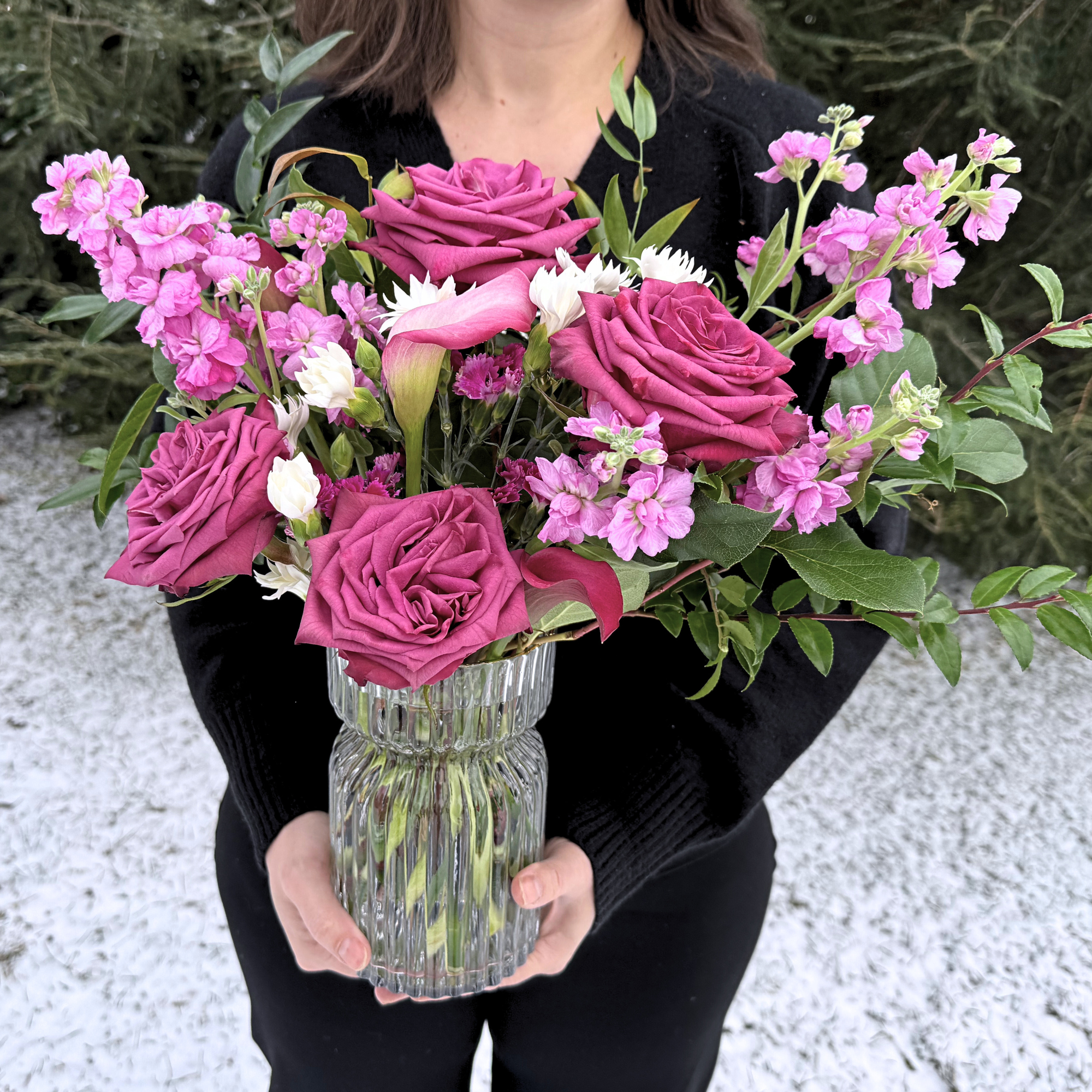 Dead Sexy - Deluxe Valentine Vase Arrangement